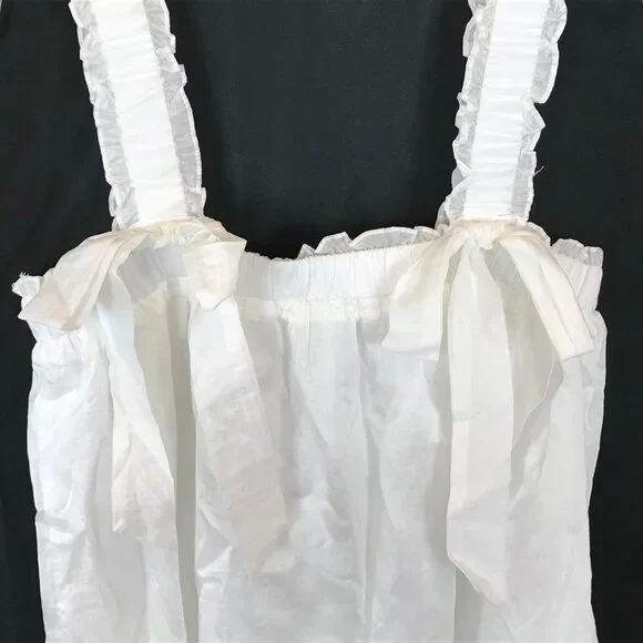 NWT Lulus Sensationally Precious White Bow Ruffled Mini Shift Dress NEW - Picture 7 of 7